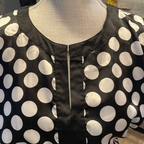 Belldini Sleeveless Polka Dot Ribbed Top - Picture 2 of 9
